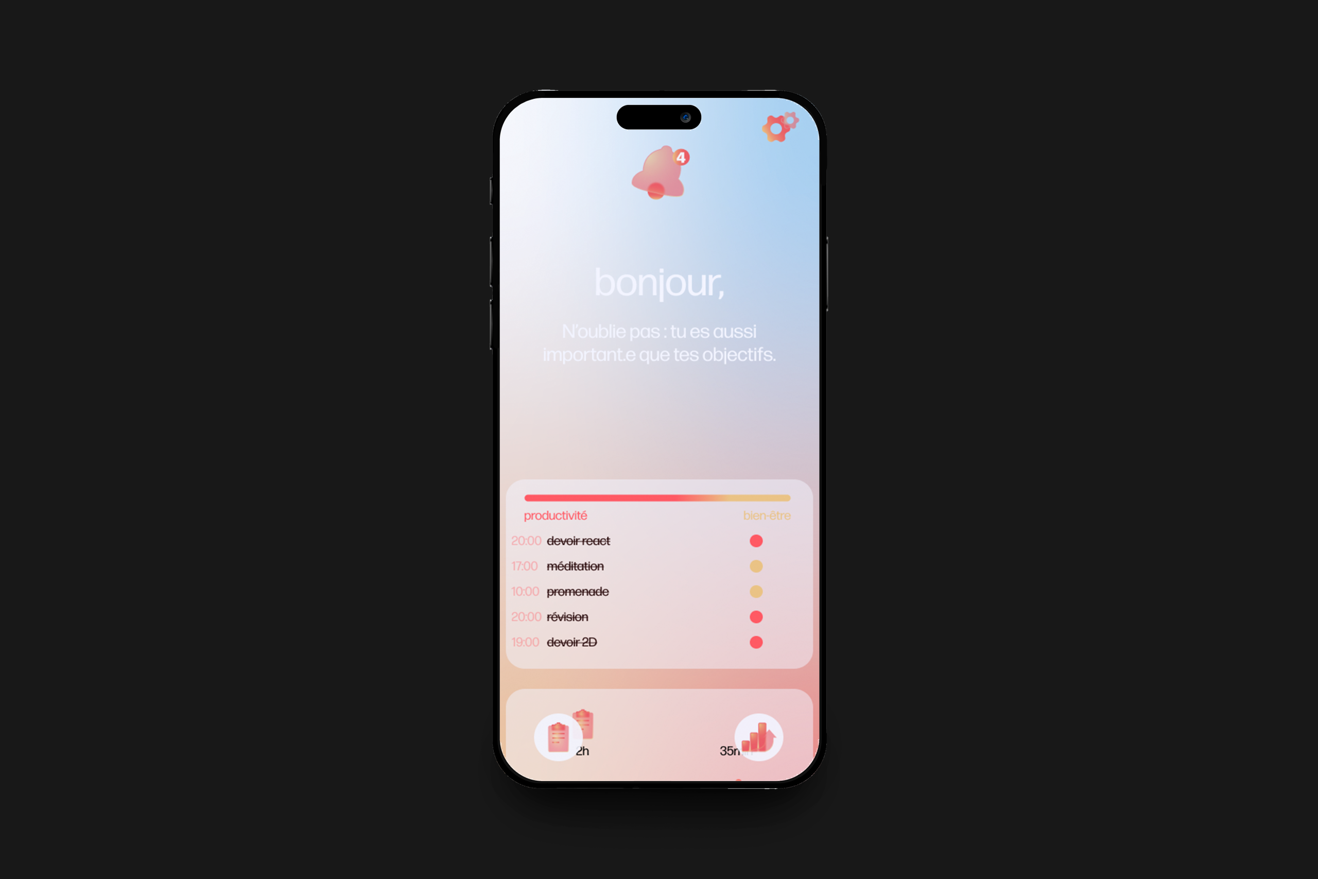 Project's mock-up