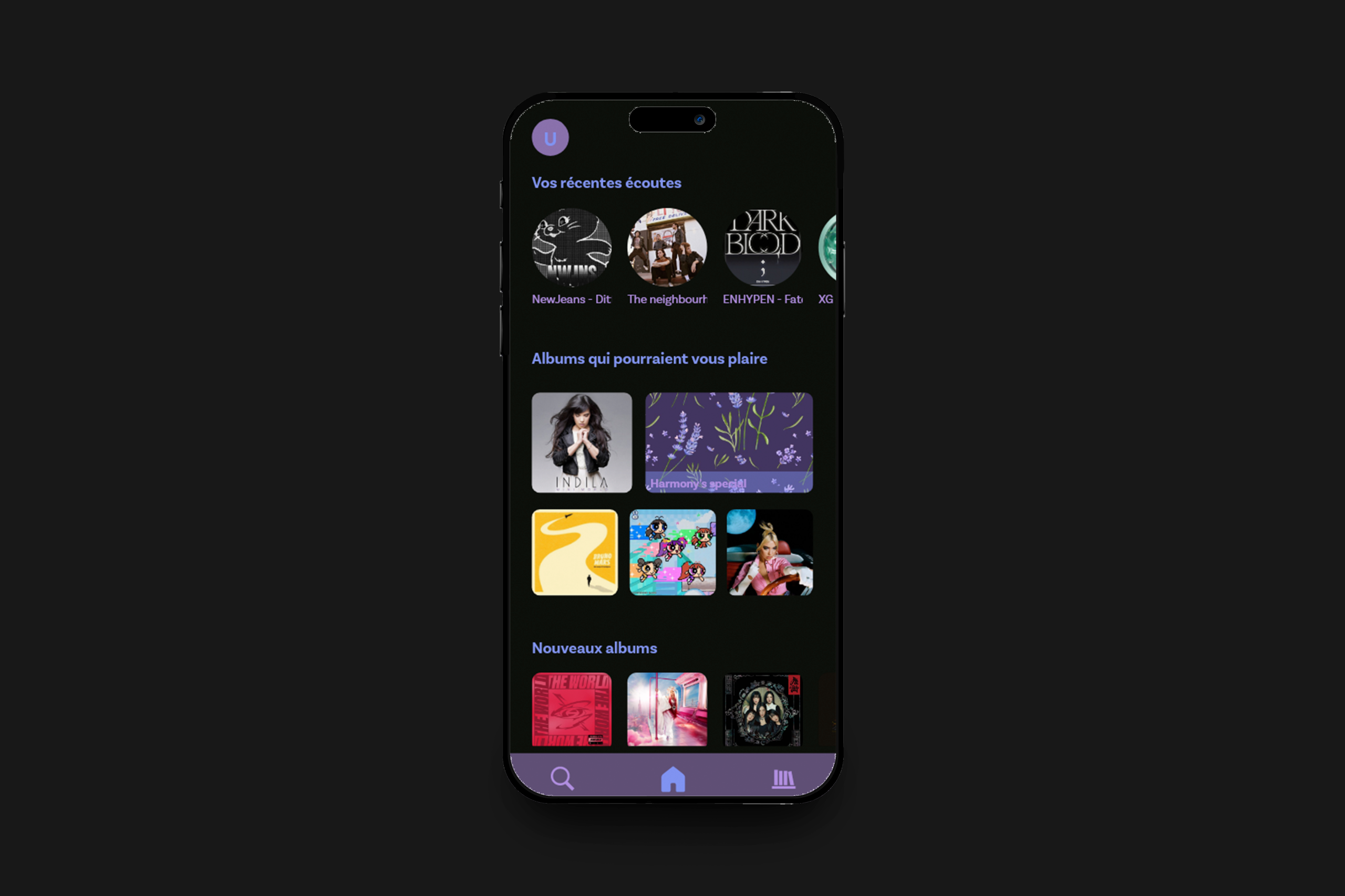 Project's mock-up